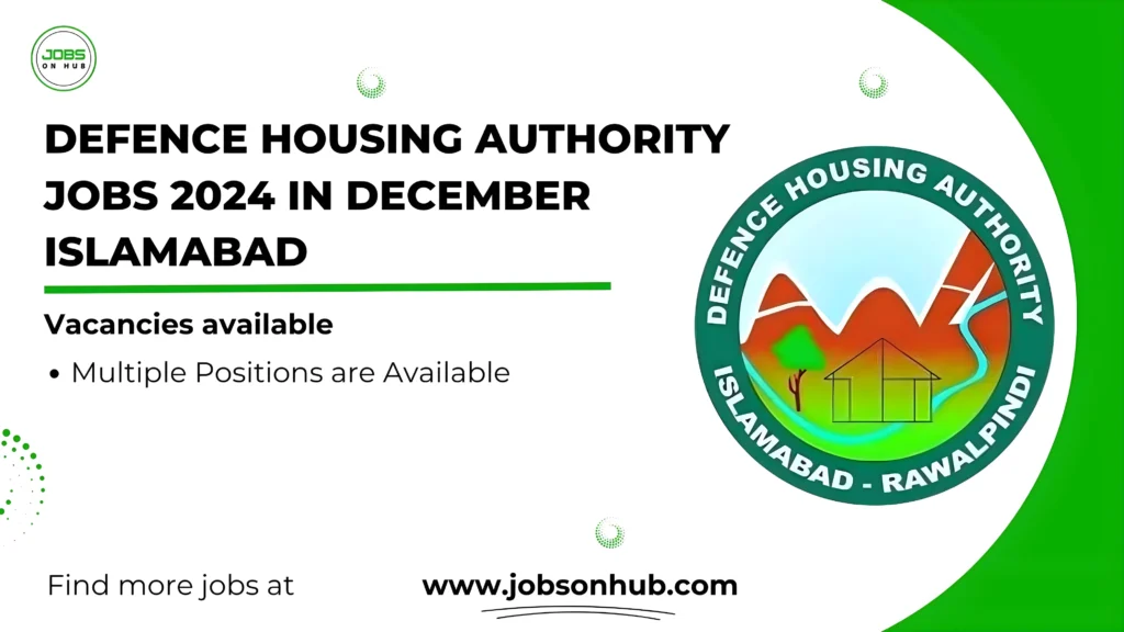 Defence Housing Authority jobs 2024