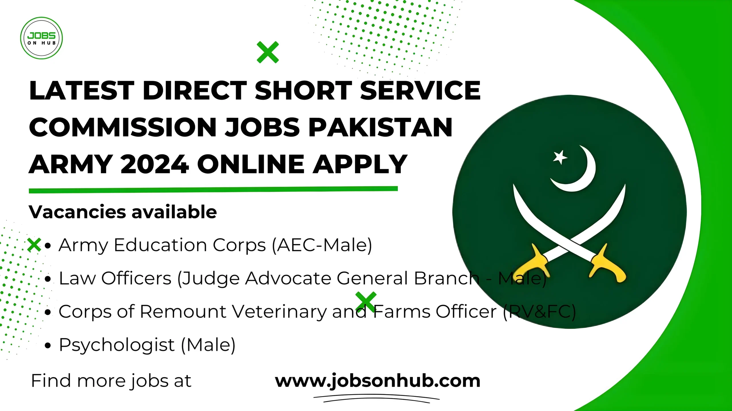 Latest Direct Short Service Commission Jobs Pakistan army 2024 online apply