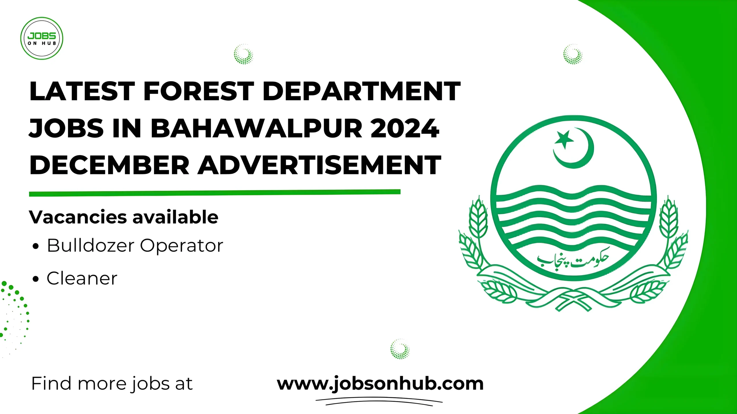 Forest Department Jobs In Bahawalpur 2024