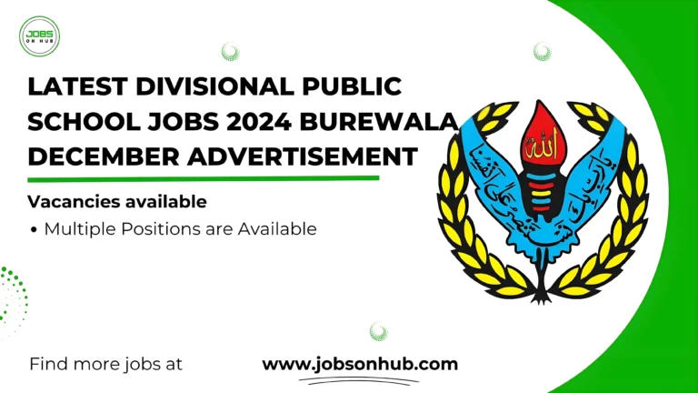 Divisional Public School Jobs 2024 Burewala