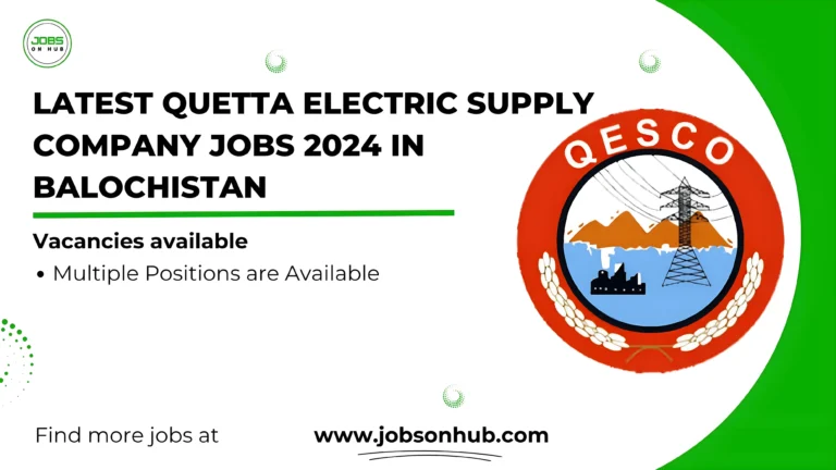 Quetta Electric Supply Company jobs 2024