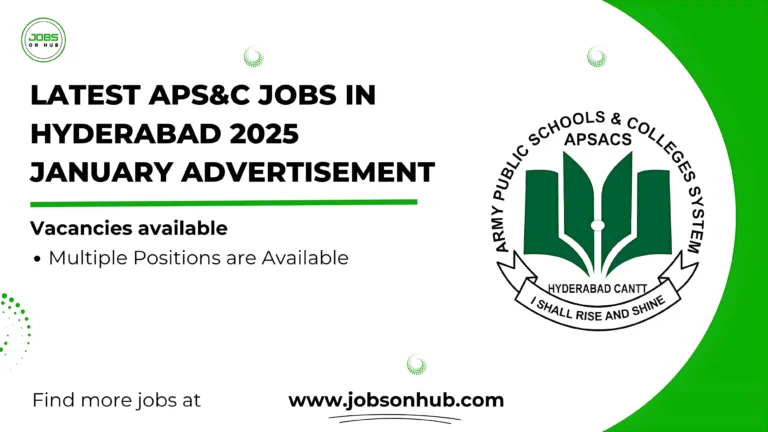 APSC Jobs In Hyderabad 2025