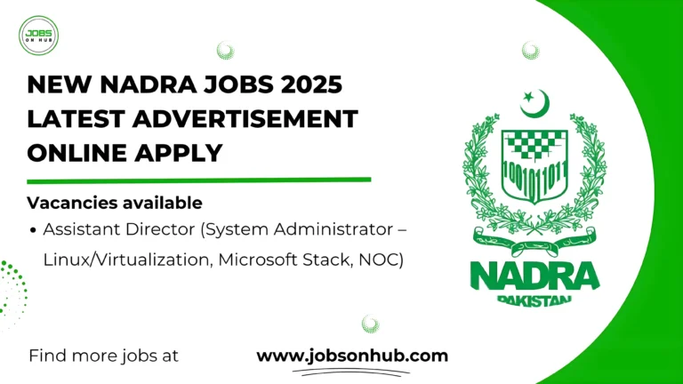 Latest NADRA Jobs 2025