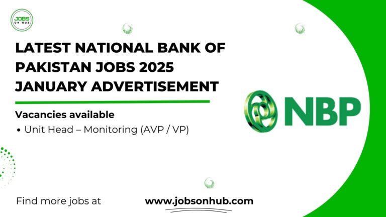 National Bank of Pakistan Jobs 2025