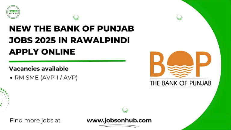 The Bank of Punjab Jobs 2025